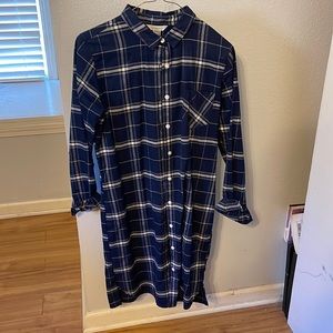 garnet hill dress navy, size xs